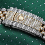Two Tone Datejust Moissanite Automatic Watch