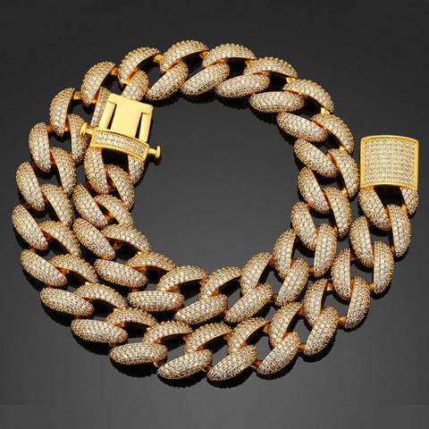 Custom Miami Curb Colorless Moissanite Hip Hop Chain