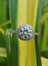 14K Gold Round Cut Lab Grown Halo Engagement Ring