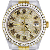 Full Moissanite Roman Diamond Dial Luxury Watch