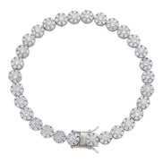 925 Sterling Silver Men's Iced Out Bracelet