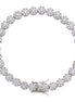 925 Sterling Silver Men's Iced Out Bracelet