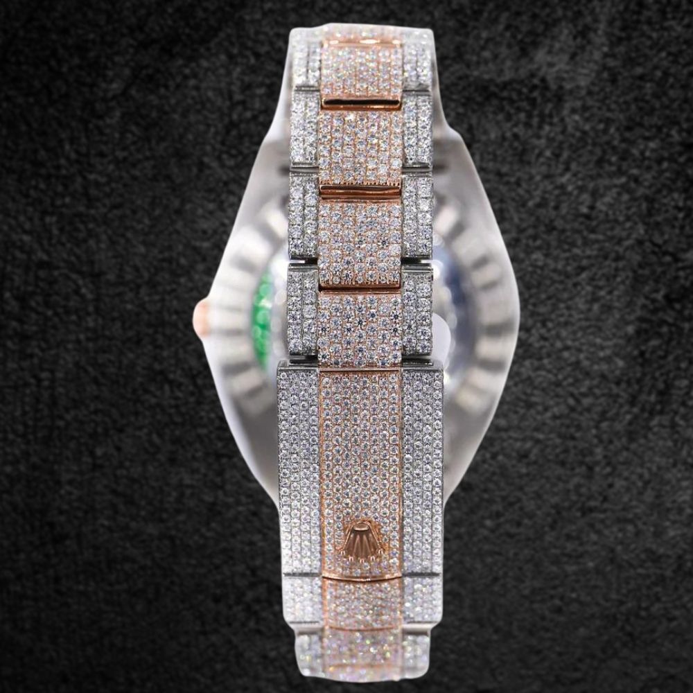 Fancy And Stylish Moissanite Wrist Watch Gift For Men's