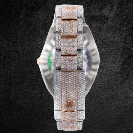 Fancy And Stylish Moissanite Wrist Watch Gift For Men's