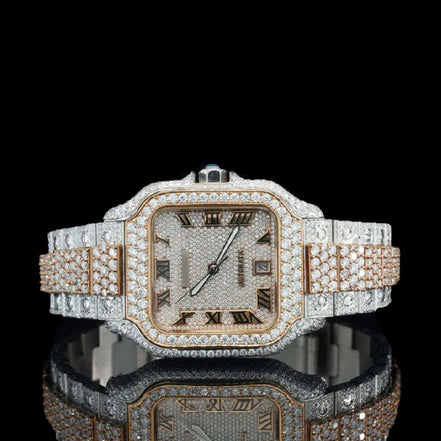 Customize Design Luxury Moissanite Diamond Automatic Watch