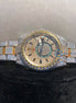 Chrono Dial Dual Tone Moissanite Luxury Watch For Men's