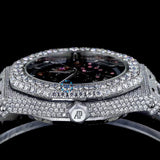 Automatic Skeleton Bust Down Full White Luxury Watch