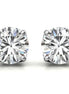 Minimalist Solitaire Round Cut Moissanite Studs Earrings