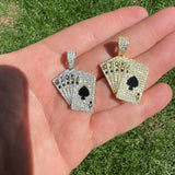 Pokar Card Moissanite Diamond Pendant