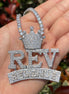 Round Cut Moissanite Diamond Luxury Pendant For Him