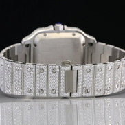 Rainbow Arabic Dial Full Iced Out Moissanite Watch