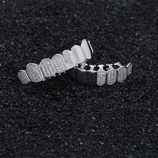 Half Iced Out Moissanite Grillz For Men's