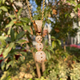 Fully Iced Out Ice Snowman Hip Hop Moissanite Pendant