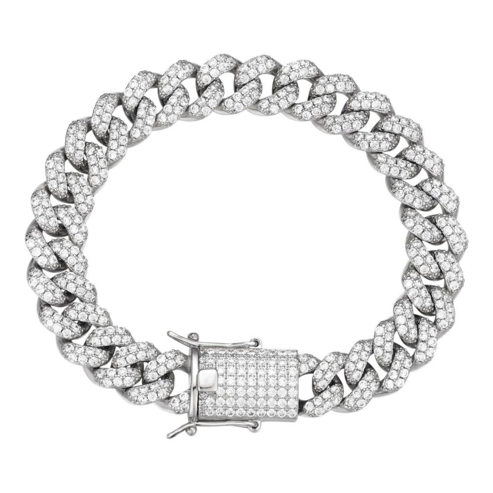 Iced Out Moissanite Diamond Luxury Men's Bracelet
