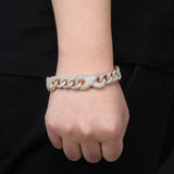 Infiniy Link Iced Out Moissanite Unisex Bracelet