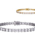 Princess Square Moissanite Tennis Bracelet For Men's