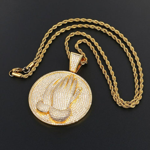 Bling Prey Hand Moissanite Diamond Luxury Pendant