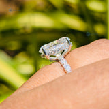 White Gold Oval Cut Lab Grown Diamond Wedding Ring