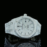 Iced Out Stainless Steel D Color Moissanite Watch