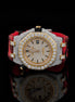 Elegant Stylish Moissanite Rubber Strap Watch