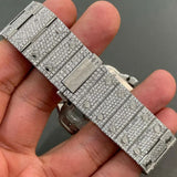 Fully Iced Out Moissanite Skeleton Watch For Men's