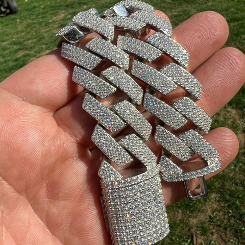 VVS1 Clarity Moissanite Diaamond Cuban Bracelet