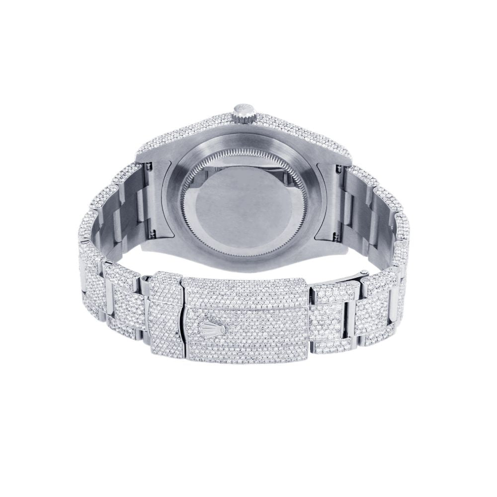 D Color Moissanite Datejust Fully Iced Out luxury Watch