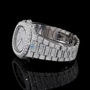 Bust Down Moissanite Full White Luxury Watch Gift For Him