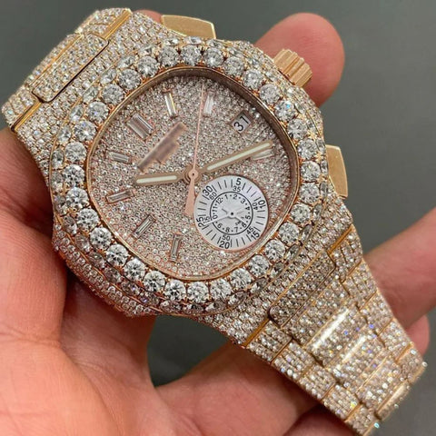 Baguette Bolo Dial Automatic Moissanite Watch
