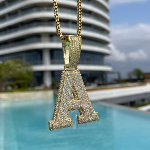 Customized Letter Moissanite Diamond Men's Pendant