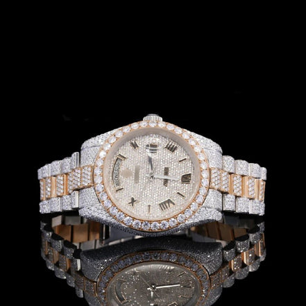 Day Date Moissanite Diamond Luxury Watch