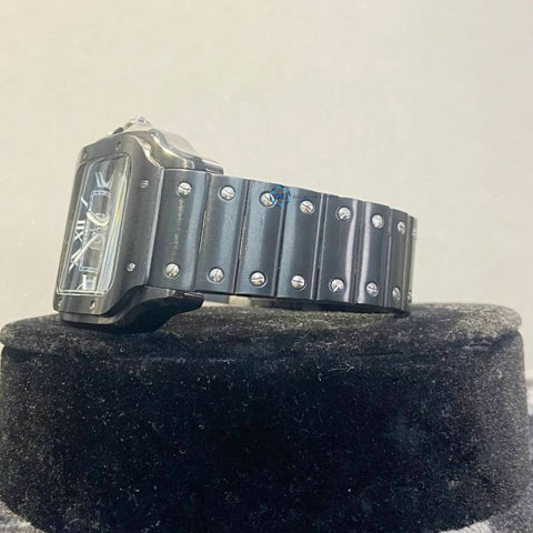 Full Black Stainless Steel Men's Daily Wear Watch