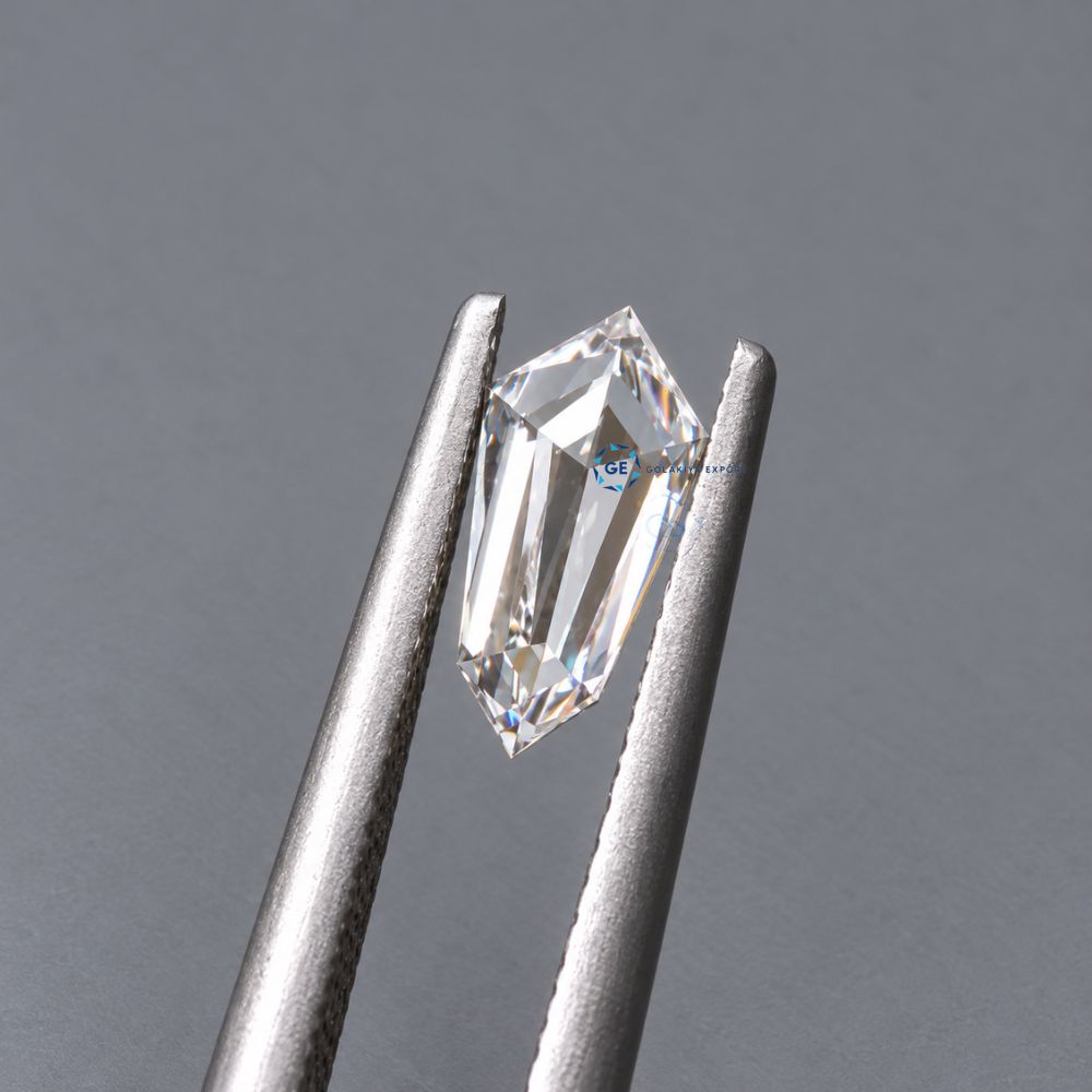 Geometric Coffin Cut Lab Diamond, Loose Fancy Shaped Diamond