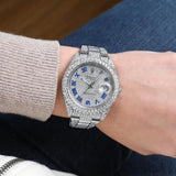 Full Iced Out Datejust Moissanite Watch
