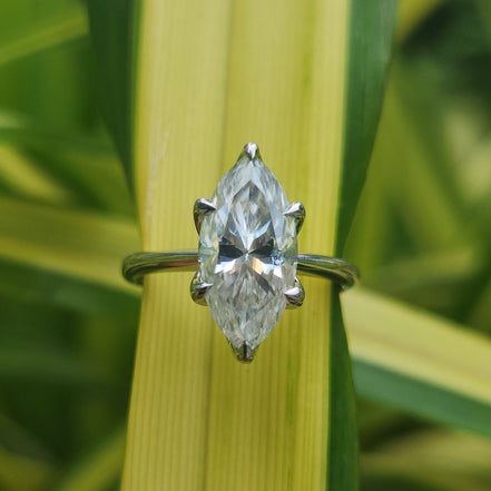 Marquise Cut Solitaire Engagement Ring