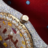 Iced Out Moissanite Datejust Luxury Hip Hop Watch