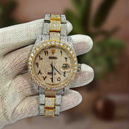 Colorless Moissanite Fancy And Stylish Diamond Watch For Men's
