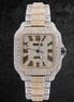 Stylish Moissanite Dual Tone Fancy Watch For Men's