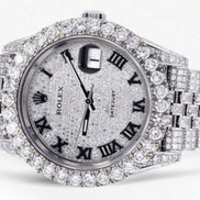 Iced Out Fully Iced Out Automatic Moissanite Watch