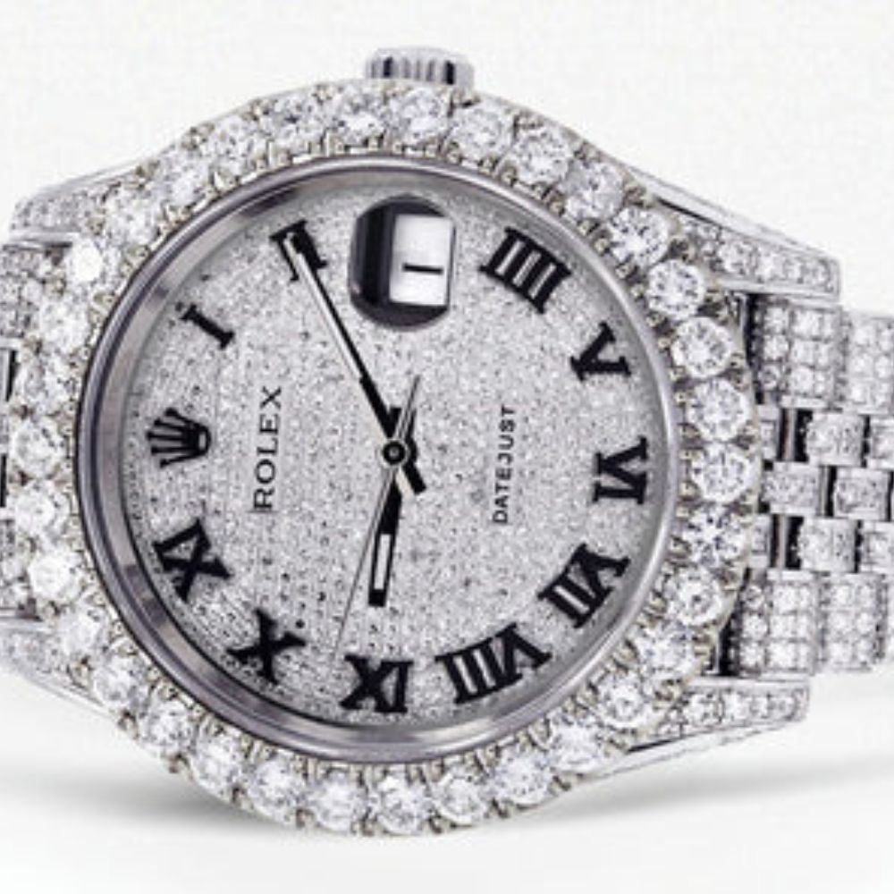 Iced Out Fully Iced Out Automatic Moissanite Watch