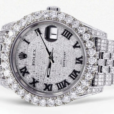 Iced Out Fully Iced Out Automatic Moissanite Watch