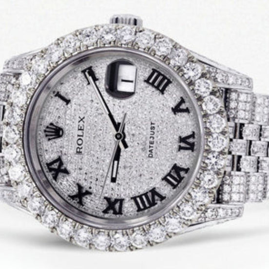 Iced Out Fully Iced Out Automatic Moissanite Watch
