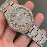 Automatic Stainless Steel Moissanite Iced Out Watch