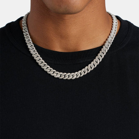 Lab Created Moissnaite Diamond Iced Out Cuban Chain
