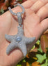 Mossanite Center Stone Superstar Starfish Flooded Ice Streetwear Pendant
