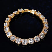 925 Sterling Silver Glacier Clustered Tennis Bracelet