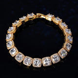925 Sterling Silver Glacier Clustered Tennis Bracelet