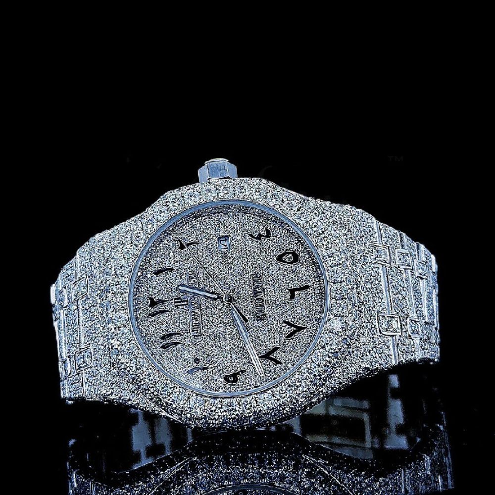 Fully Iced Out Moissanite Luxury Watch