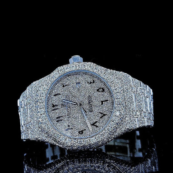 Fully Iced Out Moissanite Luxury Watch