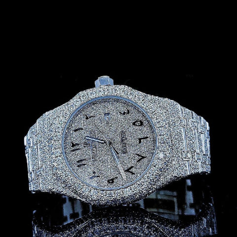 Fully Iced Out Moissanite Luxury Watch